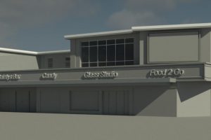 Blackpool hospitality park 3D front view